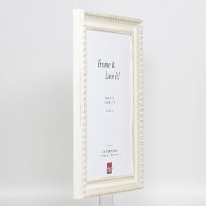 Marco de fotos effect Profil 56 de madera 7x10 cm blanco con vidrio decorativo