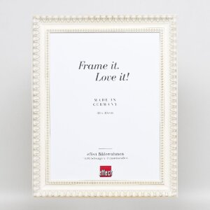 Marco de fotos Effect Profil 56 de madera 10x15 cm blanco con vidrio decorativo