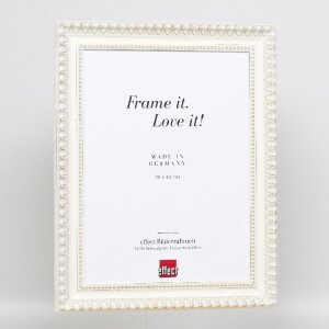 Marco de fotos Effect Profil 56 de madera 20x30 cm blanco con vidrio decorativo