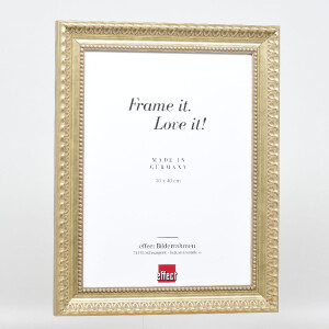 Marco de fotos de madera Effect Profil 56 60x60 cm Antiguo plateado con cristal de arte