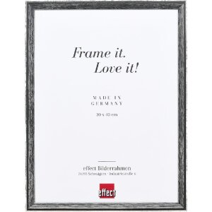 Marco de fotos de madera Profil 59 Negro 21x28 cm con...