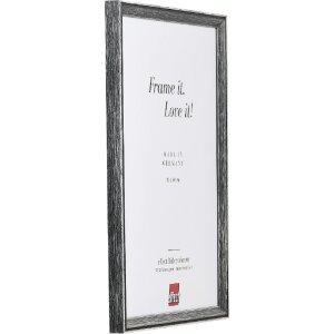 Marco de fotos de madera effect Profil 59 Negro 25x30 cm con cristal decorativo