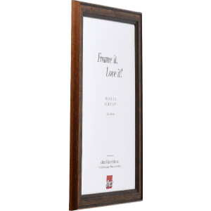 Marco de fotos de madera Effect Profil 64 Marrón 15x20 cm con cristal artístico