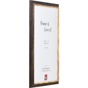 Marco de fotos de madera Effect Profil 67 marrón oscuro 20x30 cm con vidrio decorativo