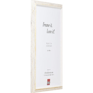 Marco de fotos de madera Effect Profil 67 Blanco 70x70 cm con vidrio decorativo