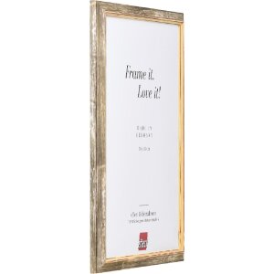 Marco de fotos de madera Profil 67 Marrón 10,5x14,8 cm con vidrio decorativo