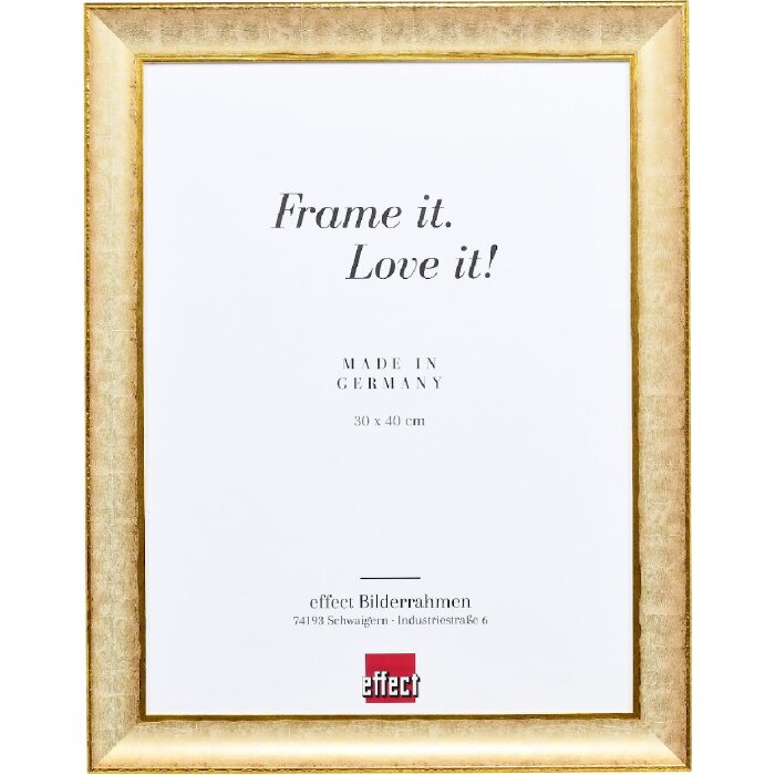 Marco de fotos de madera Effect Profil 68 Marfil 18x32 cm con vidrio decorativo