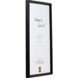 Marco de fotos de madera Effect Profil 69 Negro 18x24 cm con vidrio decorativo
