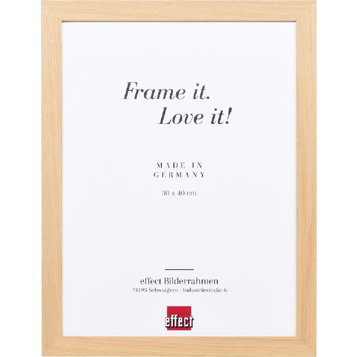 Marco de fotos de madera Effect Profil 71 roble 18x27 cm vidrio decorativo