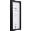 Marco de fotos de madera Effect Profil 74 negro 25x60 cm vidrio decorativo