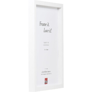 Marco de fotos de madera Effect Profil 74 Blanco 62x93 cm con vidrio de arte