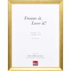Efecto marco de madera perfil 85 oro 10x15 cm cristal acrílico
