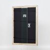 Efecto marco de madera perfil 85 plata 27x48 cm cristal acrílico