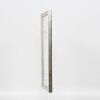 Efecto marco de madera perfil 85 plata 27x48 cm cristal acrílico