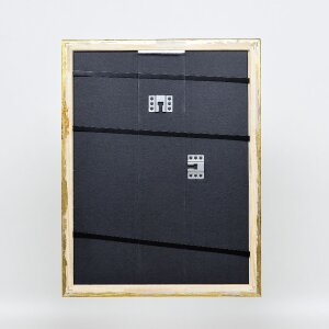 Efecto marco de madera perfil 85 oro 40x60 cm cristal acrílico