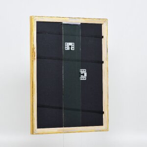 Efecto marco de madera perfil 85 oro 40x60 cm cristal acrílico