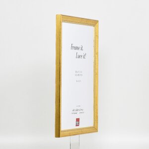 Efecto marco de madera perfil 85 oro 50x70 cm cristal acrílico