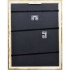 Marco de fotos de madera efect Profil 86 Barroco 29,7x42 cm negro-plata