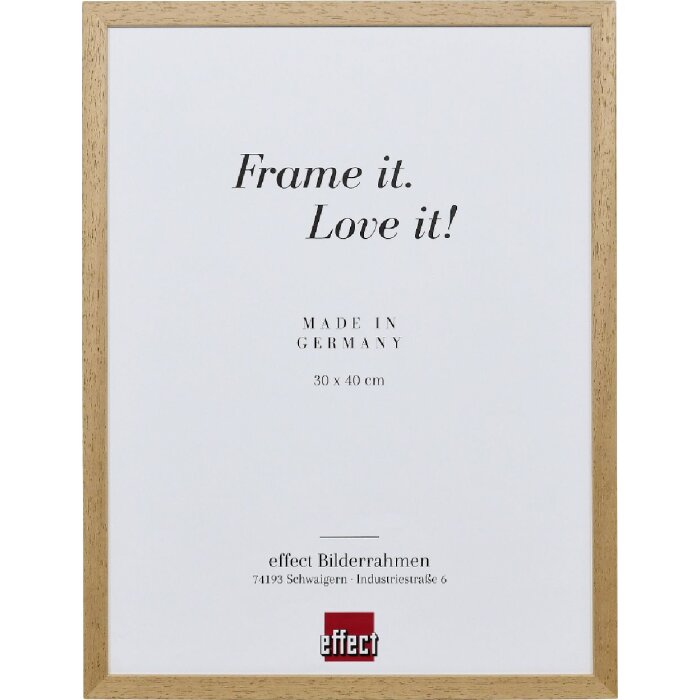 Marco de fotos de madera Effect Profil 2330 Roble 25x60 cm con vidrio decorativo