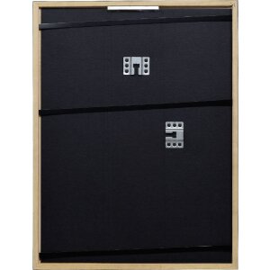 Marco de fotos de madera Effect Profil 2330 negro 14,8x21 cm con vidrio decorativo