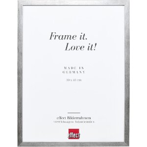 Marco de fotos Effect Profil Top S plata 24x30 cm con...