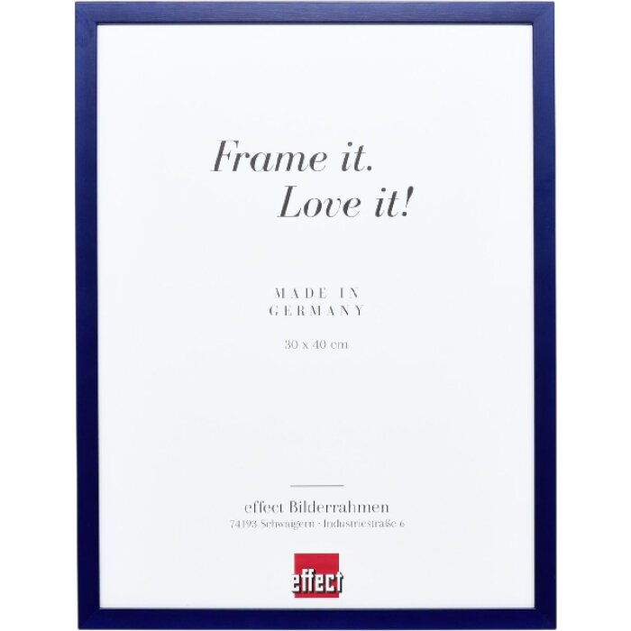 Marco de fotos Effect Profil Top S azul 25x50 cm con cristal de arte