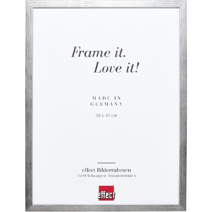 Marco de fotos Effect Profil Top S plata 10,5x14,8 cm vidrio decorativo