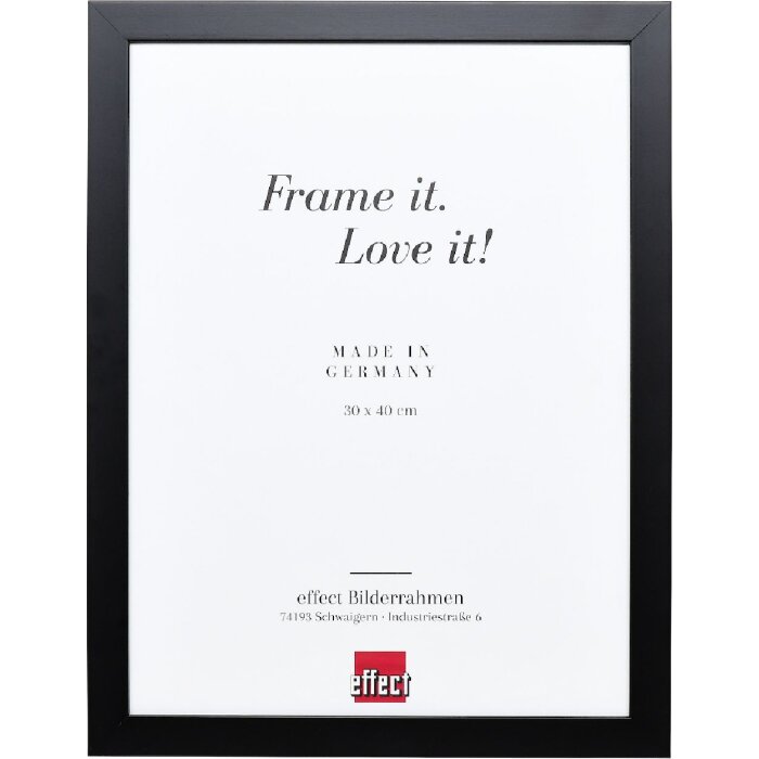 Marco de fotos de madera Effect Profil Top Pro Negro 20x20 cm Vidrio decorativo