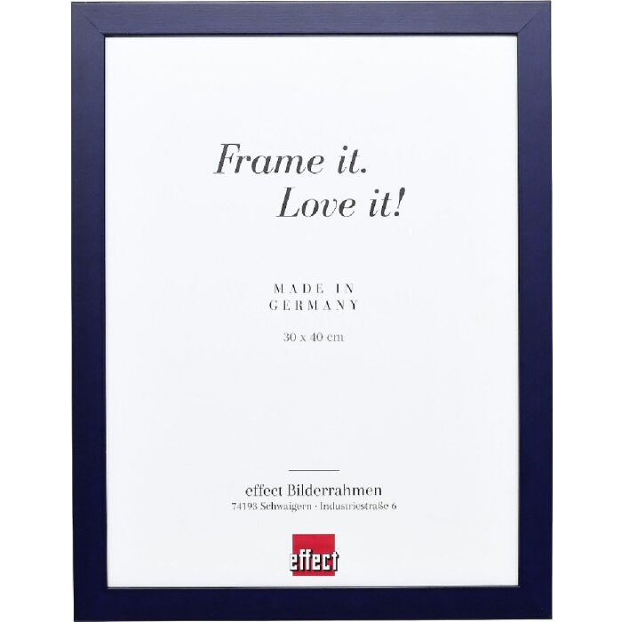 Marco de fotos de madera Effect Profil Top Pro Azul 20x20 cm Vidrio decorativo