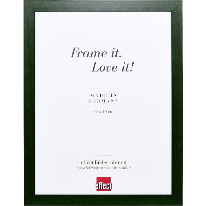 Marco de fotos de madera Efecto Profil Top Tanne Verde 20x25 cm Vidrio decorativo
