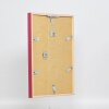 Efecto marco de madera perfil 35 rojo 50x65 cm cristal normal + separador