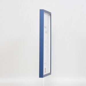 Efecto marco de madera perfil 35 azul 50x65 cm cristal normal + separador
