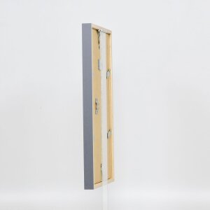 Efecto marco de madera perfil 35 antracita 50x65 cm cristal normal + separador