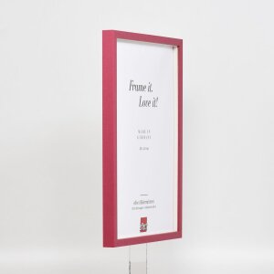 Efecto marco de madera perfil 35 rojo 50x70 cm cristal normal + separador