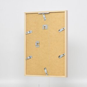 Efecto marco de madera perfil 35 marrón claro 50x70 cm cristal normal + separador