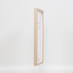 Efecto marco de madera perfil 35 marrón claro 50x70 cm cristal normal + separador