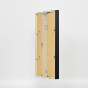 Efecto marco de madera perfil 35 negro 50x70 cm cristal normal + separador