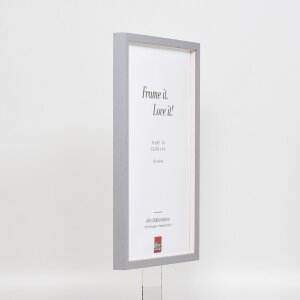 Efecto marco de madera perfil 35 gris claro 50x70 cm cristal normal + separador