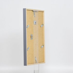 Efecto marco de madera perfil 35 antracita 50x70 cm cristal normal + separador