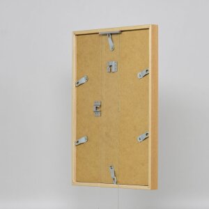 Efecto marco de madera perfil 35 roble 50x70 cm cristal normal + separador