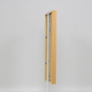 Efecto marco de madera perfil 35 roble 14,8x21 cm cristal normal + separador