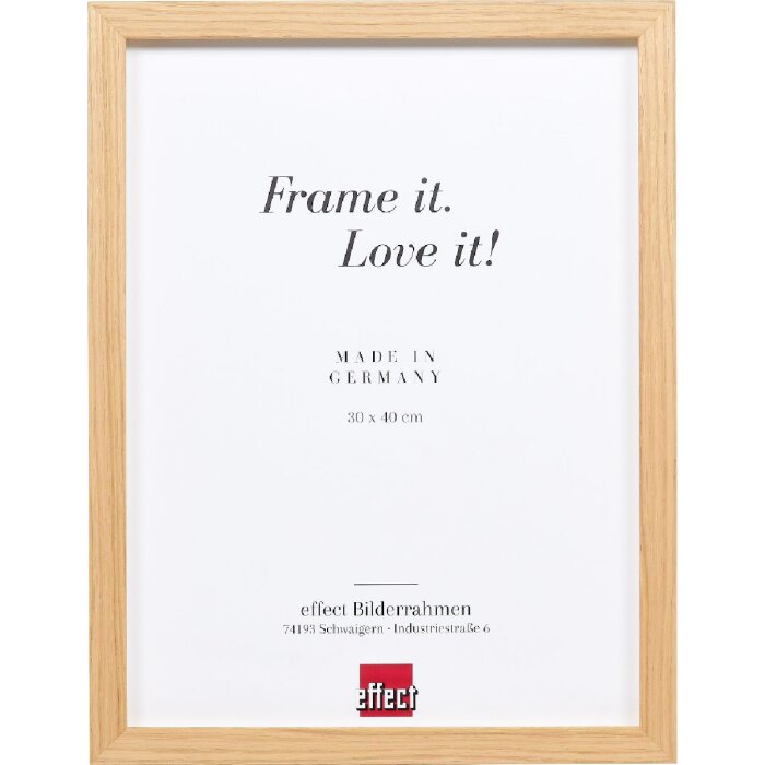 Marco de fotos de madera Effect Profil 54 Roble 10x15 cm con vidrio transparente 0543-1015-47