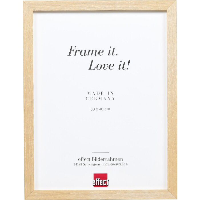 Marco de fotos de madera Profil 54 Roble Calizo 13x13 cm con vidrio liso