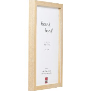 Marco de fotos de madera Profil 54 Encino 40x60 cm con vidrio límpido