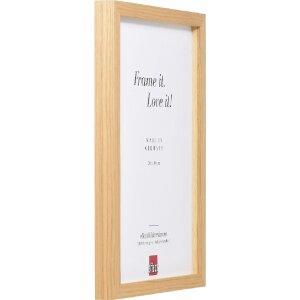 Marco de fotos de madera efecto Profil 54 Roble 62x93 cm con cristal transparente