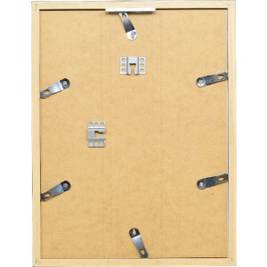 Marco de fotos de madera Profil 58 negro 20x30 cm con cristal transparente y listón de separación