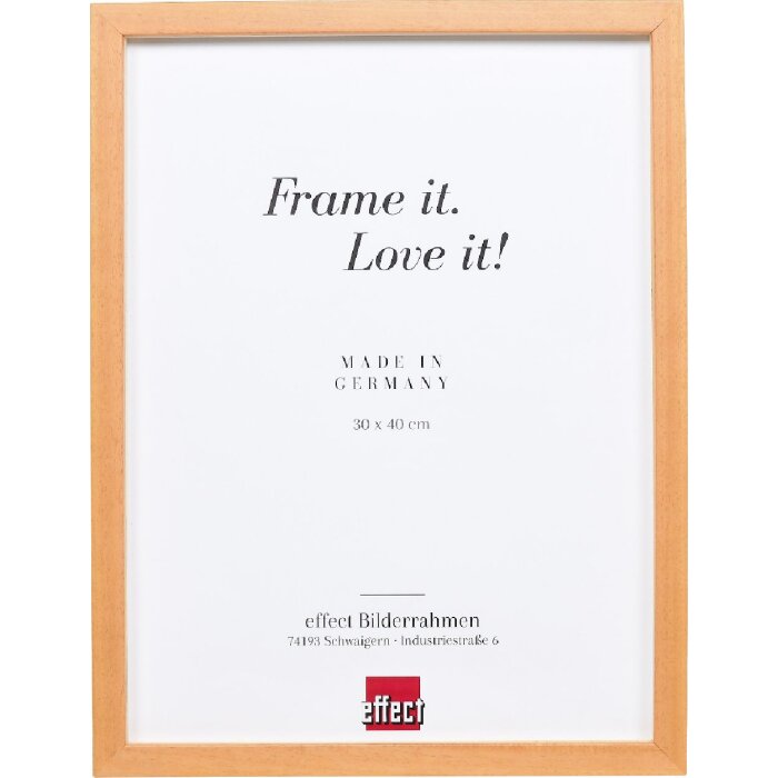 Marco de fotos Effect Profil 58 marrón claro 23x70 cm con vidrio transparente y listón de separación