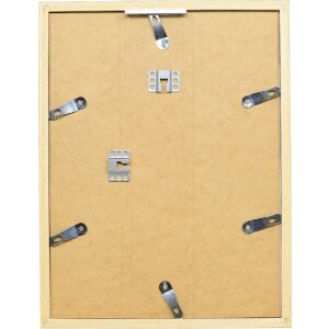 Marco de fotos de madera Profil 58 marrón claro 50x50 cm con vidrio transparente y listón de separación