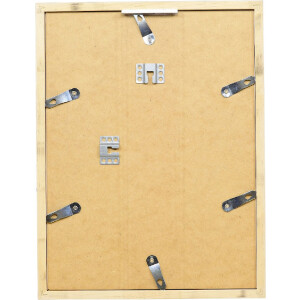 Marco de fotos de madera Profil 58 plata 50x60 cm con vidrio transparente y listón de separación