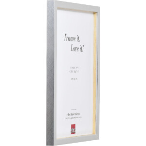 Marco de fotos Effect Profil 58 plata 70x100 cm con cristal transparente y listón de separación